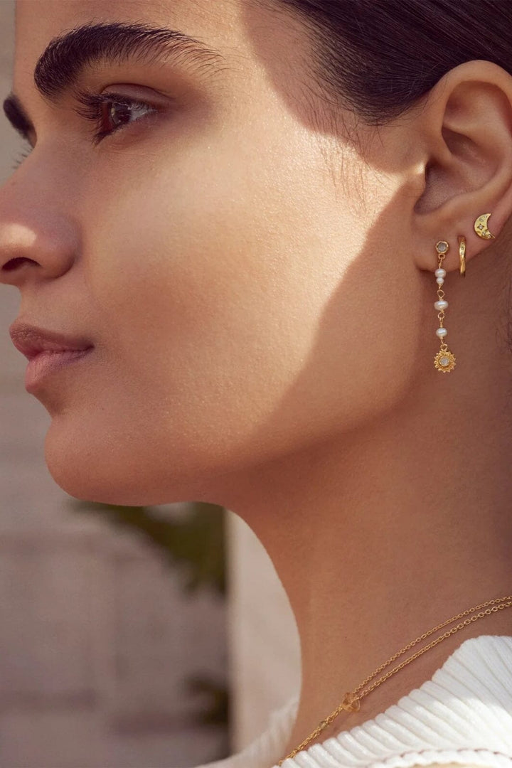 Maanesten - Aega Earstick 9857a - Coated With 18k Gold.
