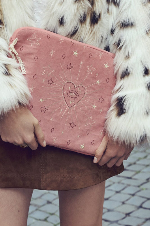 Maanesten - Computer Sleeve 13" Pink Magic Heart & Moon - 4100