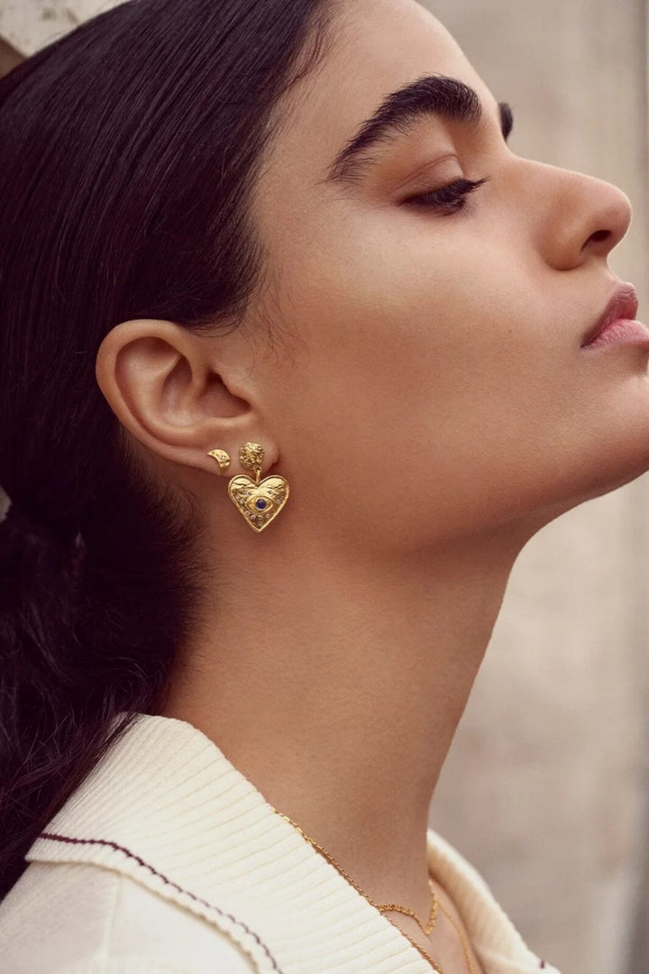Maanesten - Constantine Earring 9850a - Coated With 18k Gold.