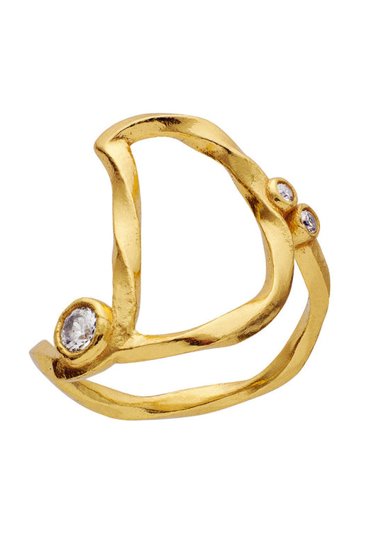 Maanesten - D Alphabet Ring - 4890a Ringe 
