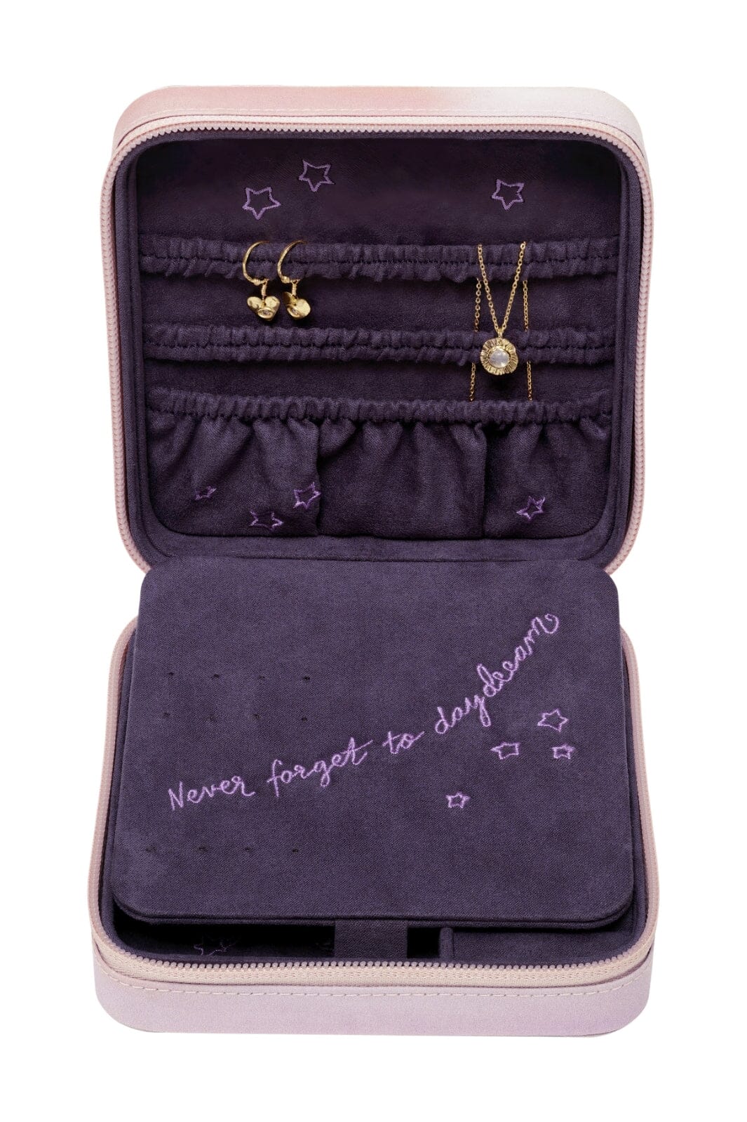Maanesten - Jewelry Box Moon And Stars Rose  - 100% Recycled Polyester 