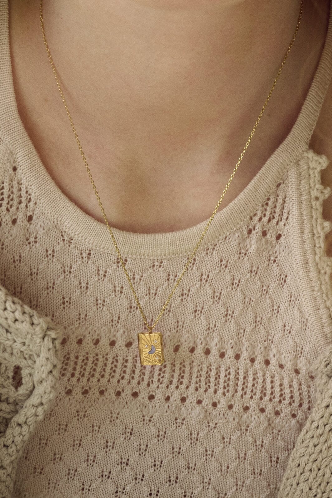 Maanesten - Little Big Dreams Necklace 2702a - 18 Ct Gold Plated 925 Sterling Silver