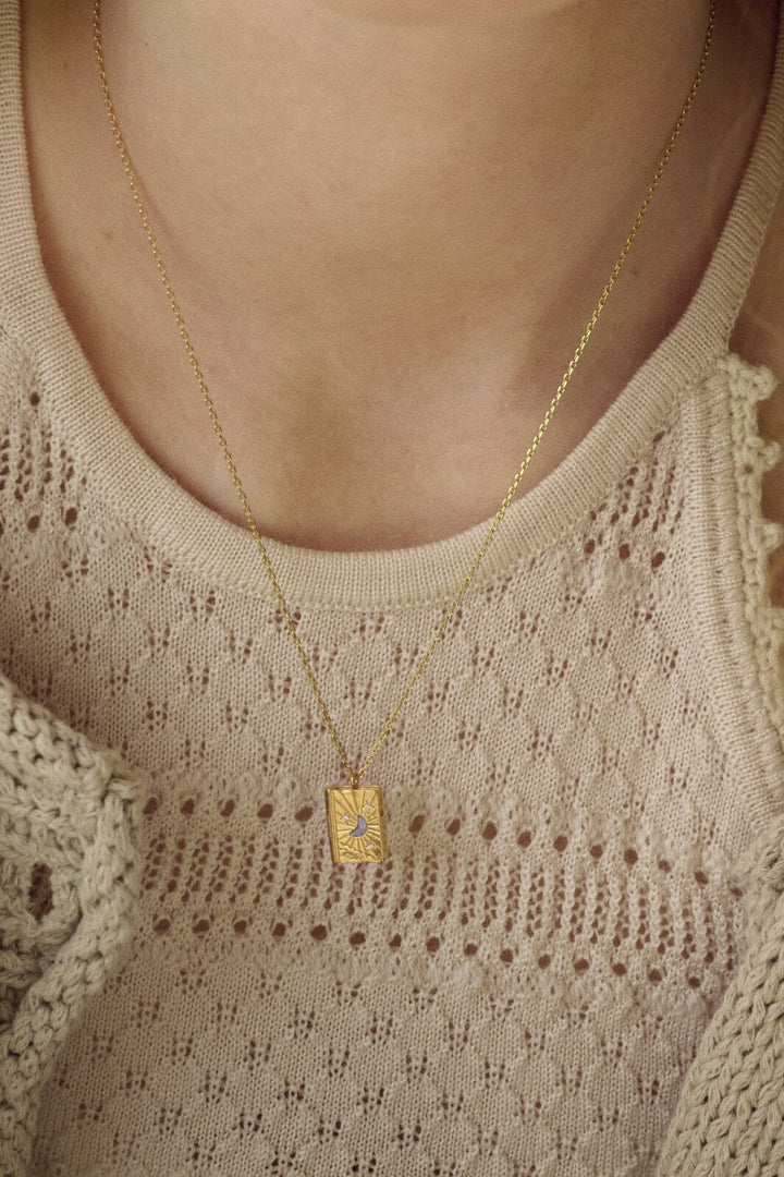 Maanesten - Little Big Dreams Necklace 2702a - 18 Ct Gold Plated 925 Sterling Silver