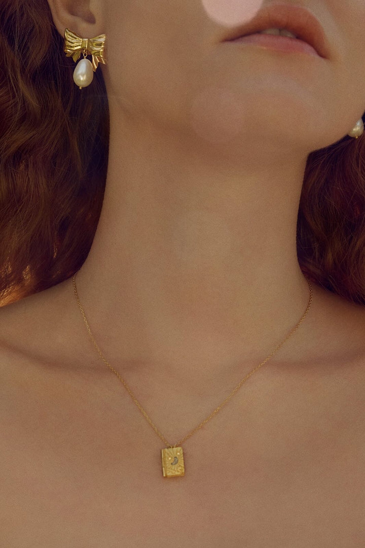 Maanesten - Little Big Dreams Necklace 2702a - 18 Ct Gold Plated 925 Sterling Silver