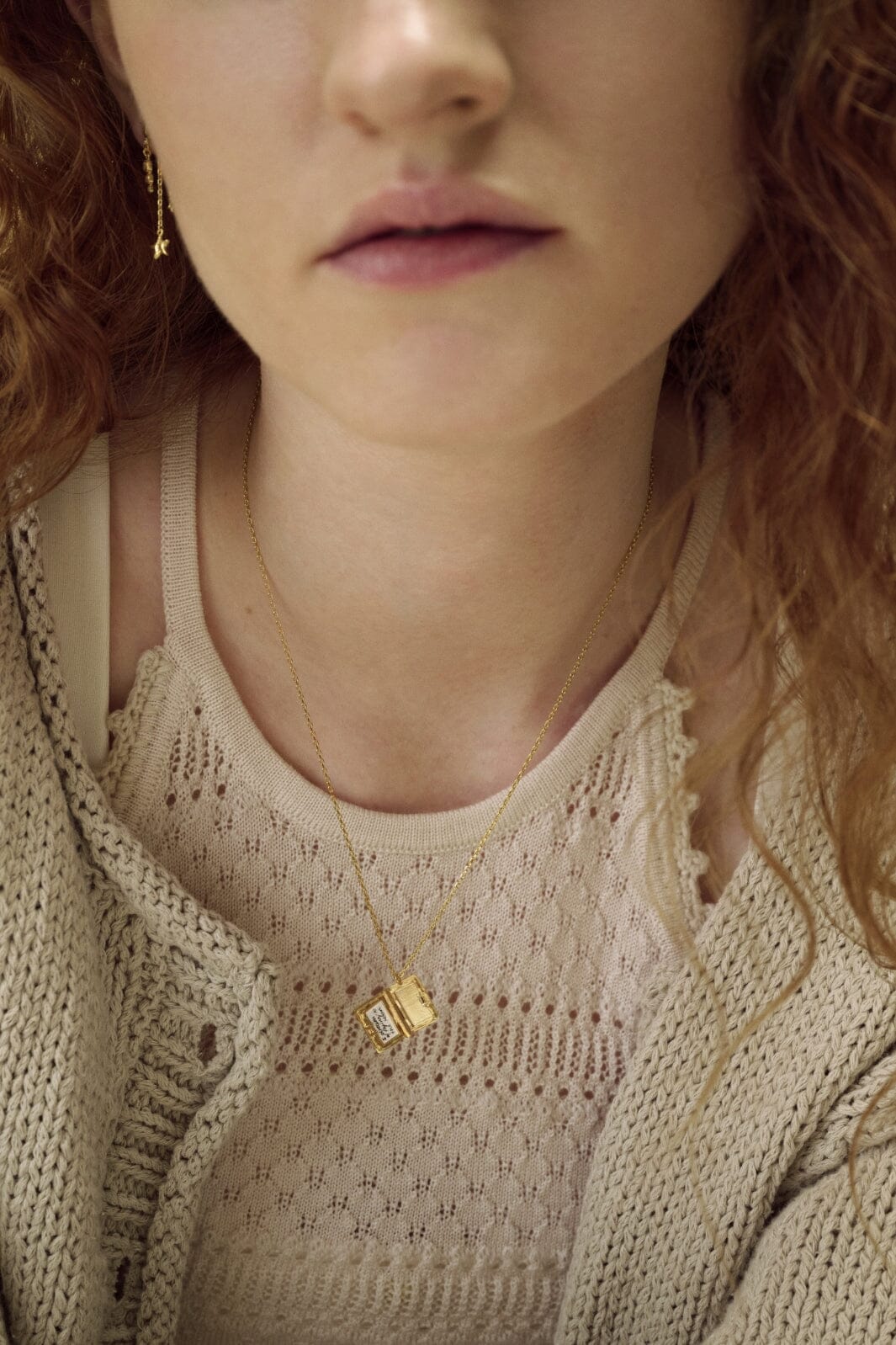 Maanesten - Little Big Dreams Necklace 2702a - 18 Ct Gold Plated 925 Sterling Silver