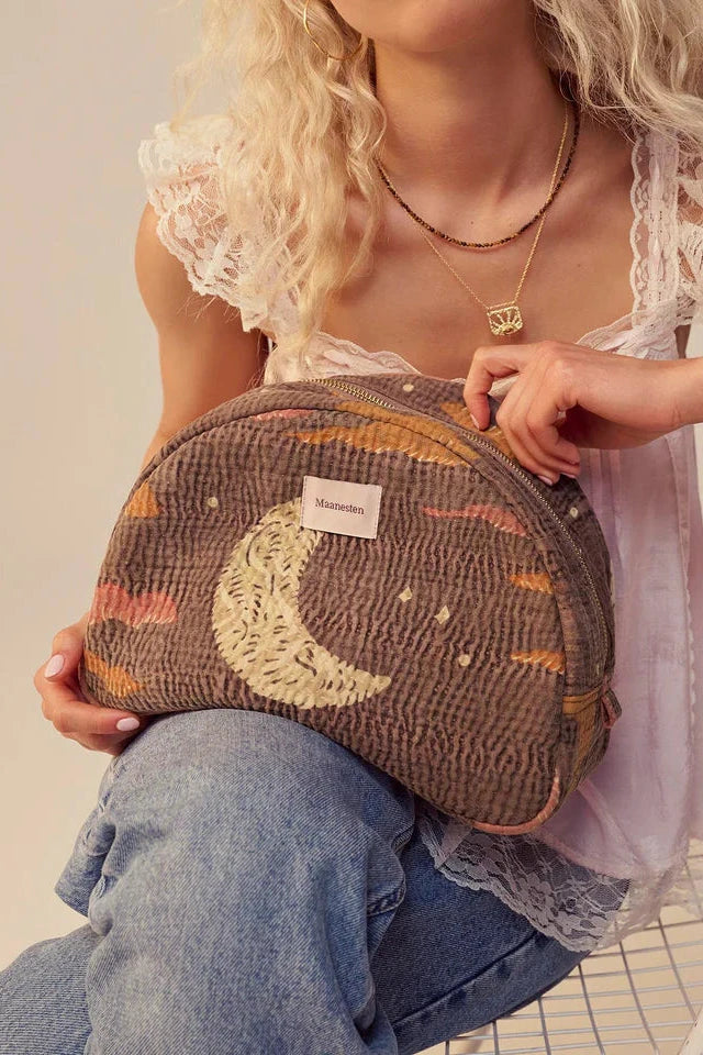 Maanesten - Make Up Bag Big Purple Moon - 4223 Toilettasker 