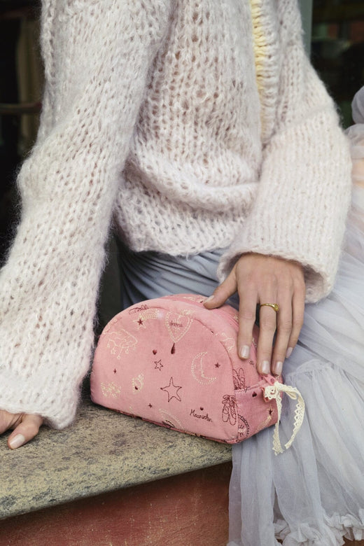 Maanesten - Makeup Bag Medium Pink Theatre Magic - 4101