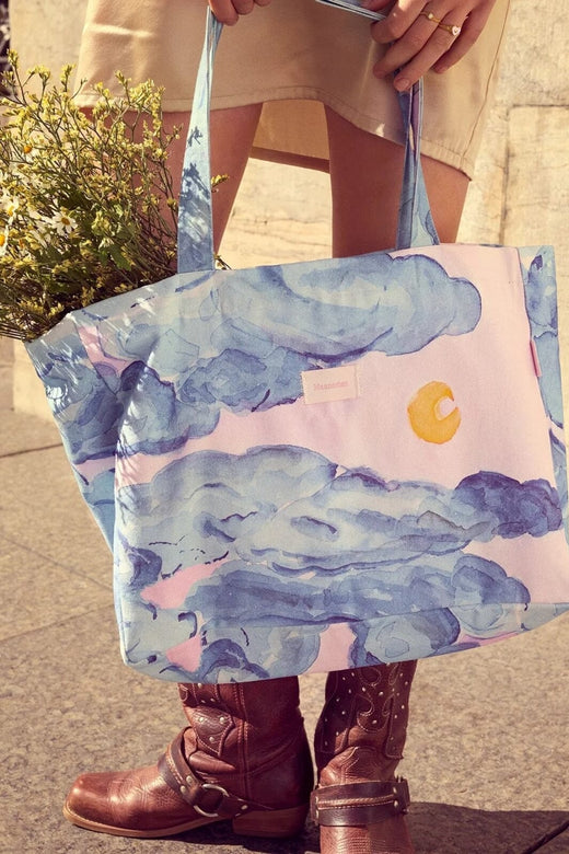 Maanesten - Moonshine Rose Big Canvas Totebag - 4107