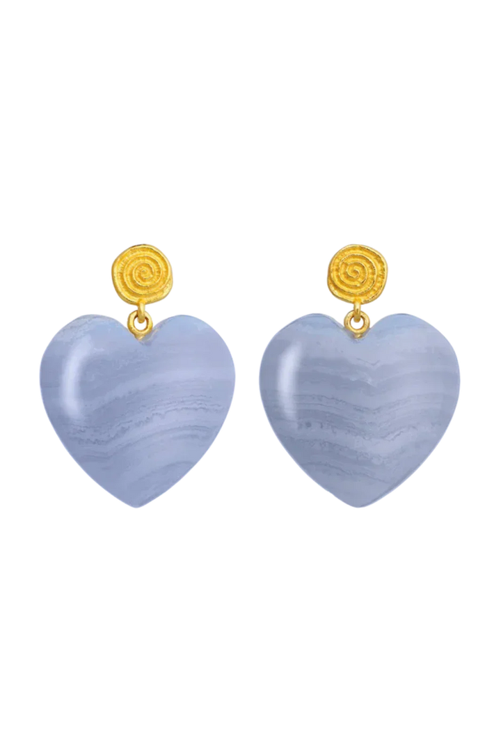 Maanesten - Penny Blue Lace Earrings - 10130a Øreringe 