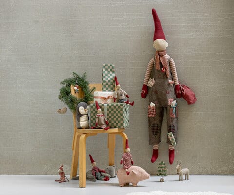 Maileg - Nisse, Str. 2 - Pige - Rød Kjole - 14-5422-00 Julepynt 