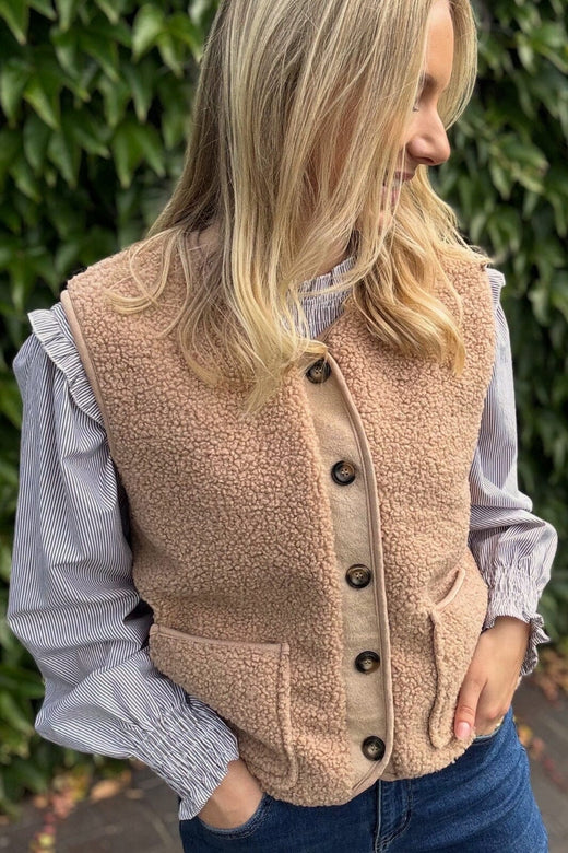 Marta Du Chateau - Cemmie Vest 25172 - Camel Veste 