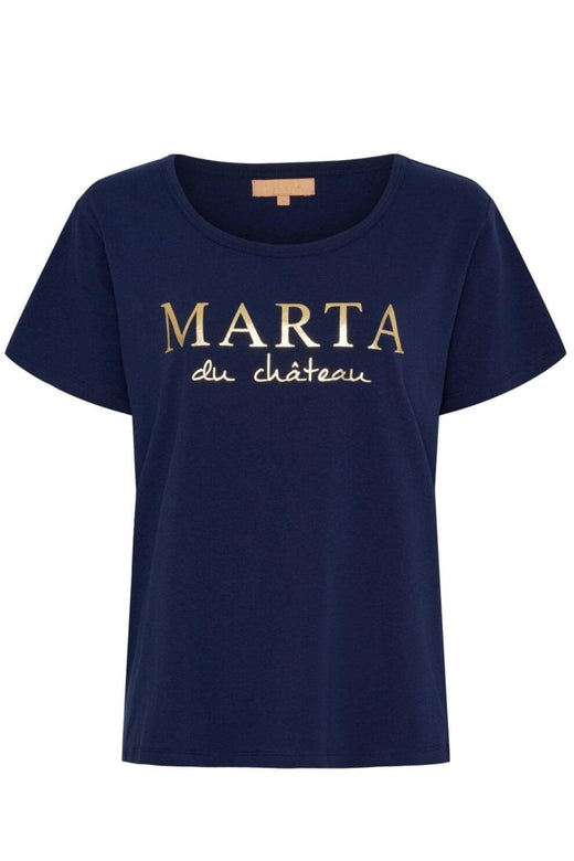 Marta Du Chateau - Mdcjeanette Tee MT-002-S - Navy