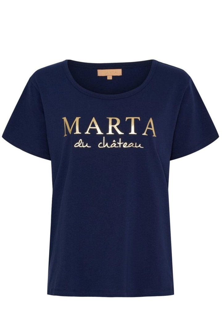 Marta Du Chateau - Mdcjeanette Tee MT-002-S - Navy