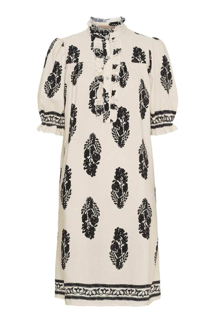 Marta Du Chateau - Mdcnaomi Dress 259077-1 - Beige/Black Kjoler 