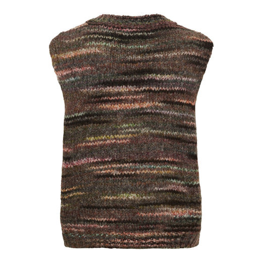 Marta Du Chateau - Mdcamaryllis Knit Vest 17018 - Brown Veste 