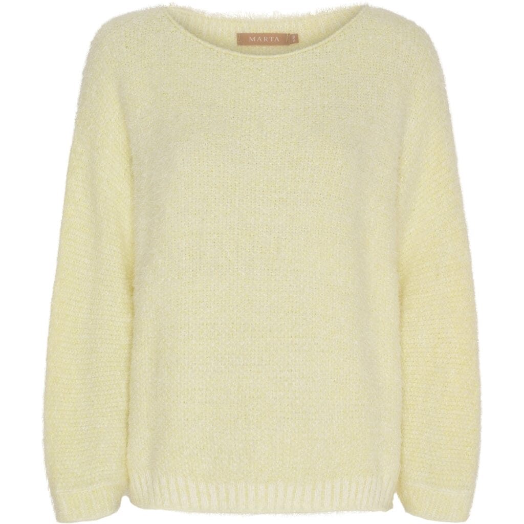 Marta Du Chateau - Mdcanouk Knit 8038 - Yellow Strikbluser 