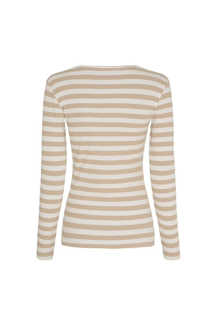 Marta Du Chateau - Mdcbegonia Ls Tee 7702 - Beige