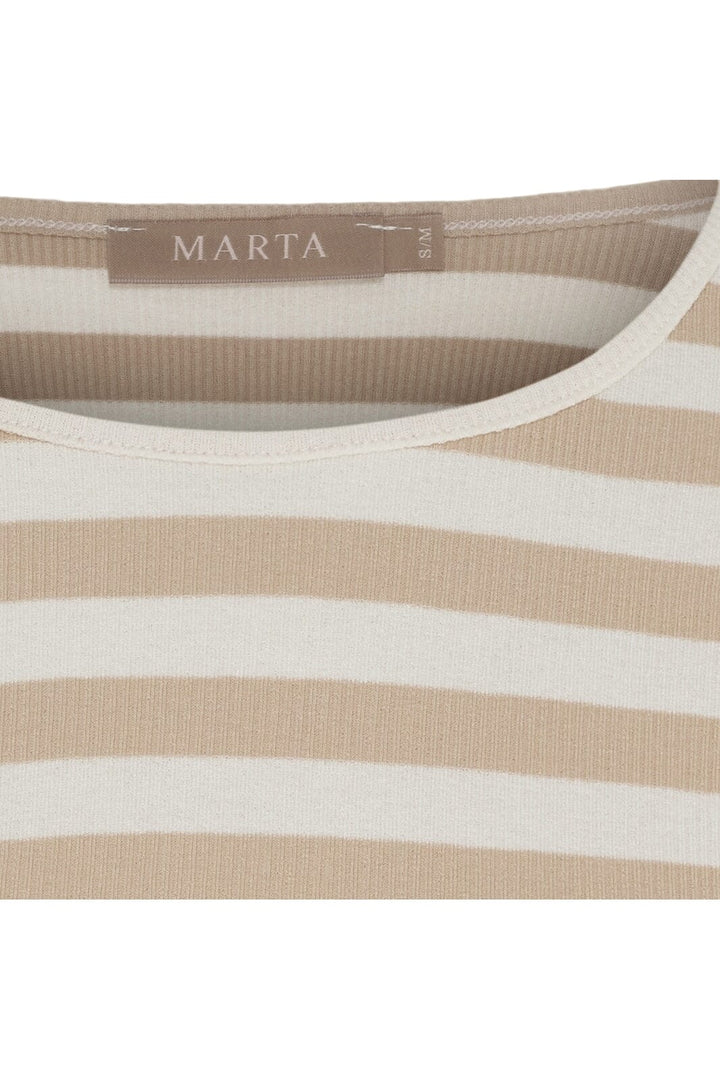 Marta Du Chateau - Mdcbegonia Ls Tee 7702 - Beige