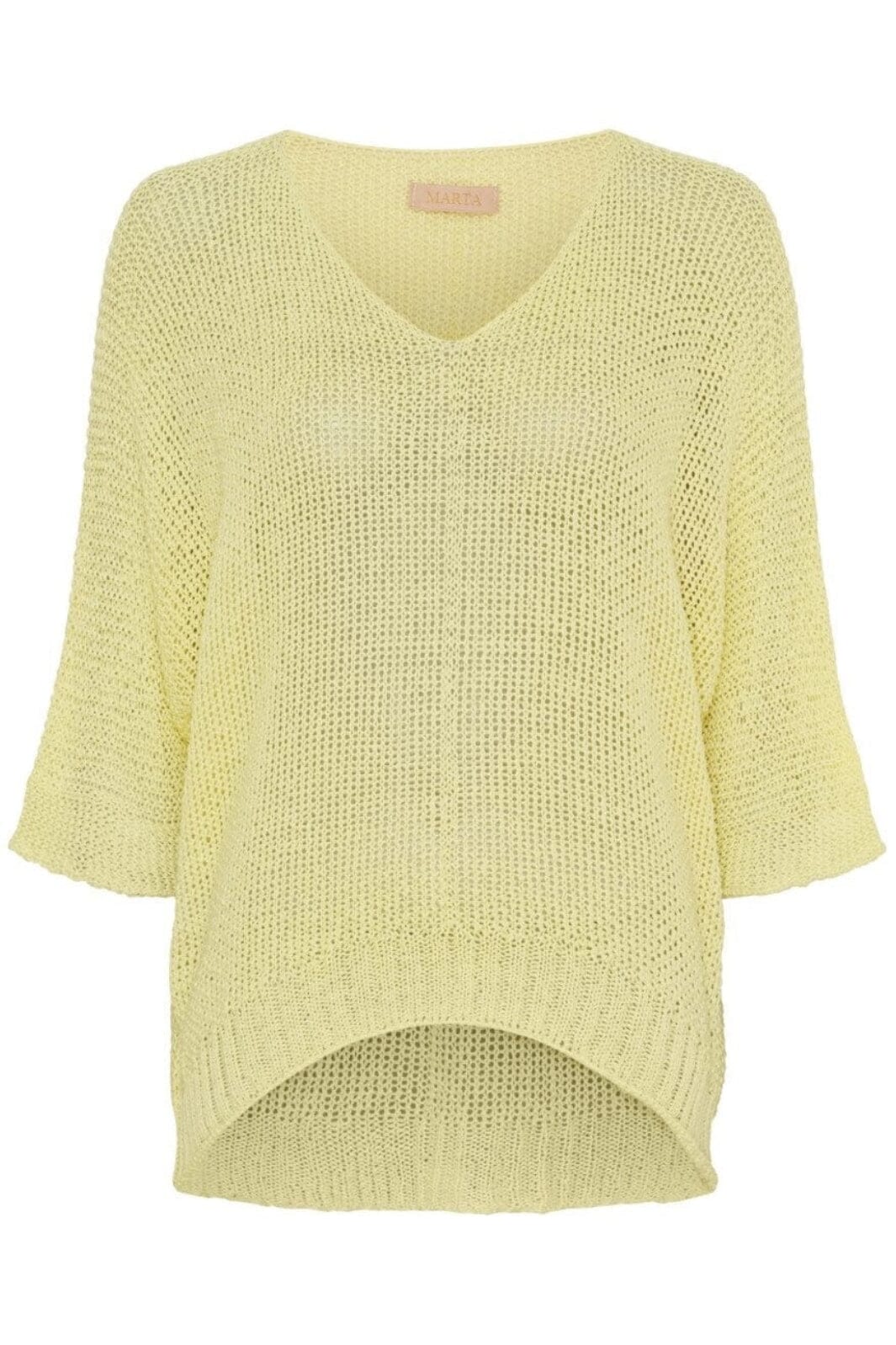 Marta Du Chateau - Mdcbetina Knit 7010 - Yellow Strikbluser 