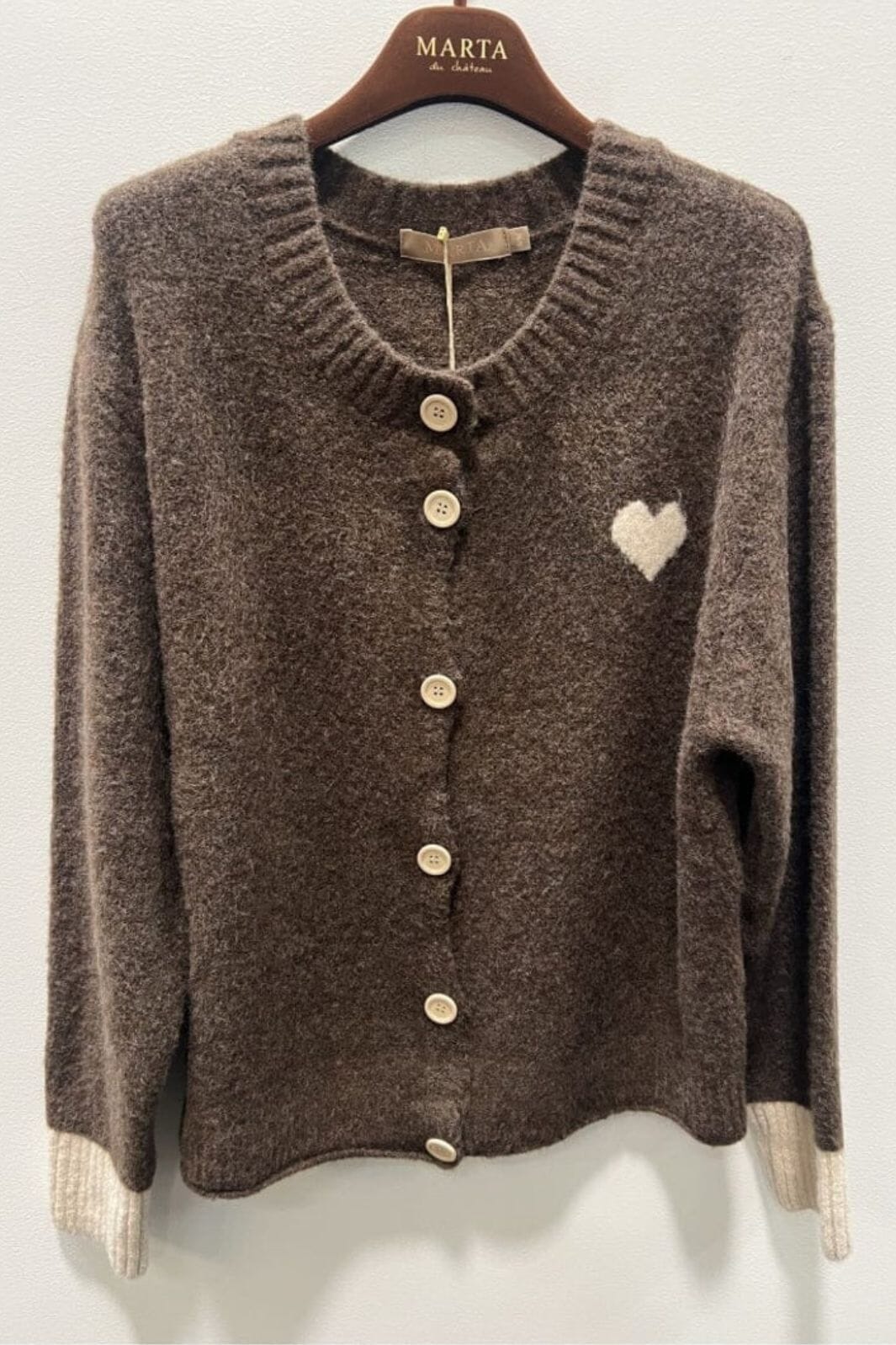 Marta Du Chateau - Mdccalla Knit KNA052 - Moro/Beigew088 Strikbluser 