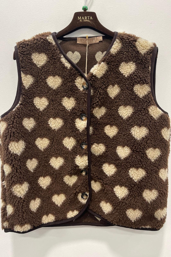 Marta Du Chateau - Mdcdahlia Vest 25710 - Moro/Camello Veste 