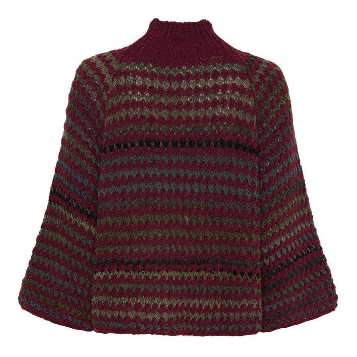 Marta Du Chateau - Mdcfatima Knit 25453 - Bordeaux Strikbluser 
