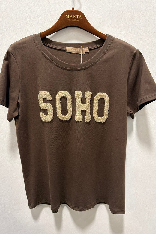 Marta Du Chateau - Mdcherdis Tee 84275 - Moro5/Beige T-shirts 