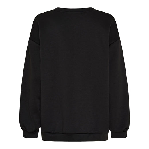 Marta Du Chateau - Mdchibiscus Sweatshirt 22659 - Black/White Sweatshirts 