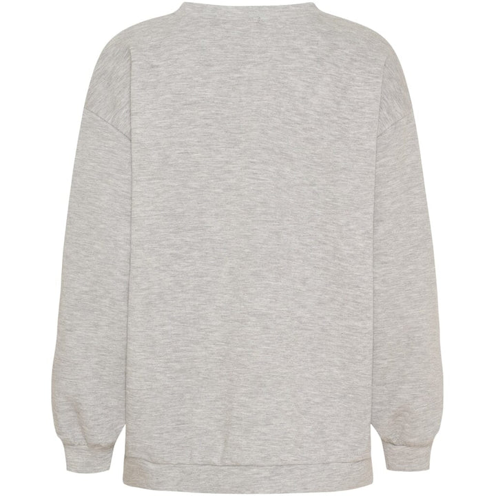 Marta Du Chateau - Mdchibiscus Sweatshirt 22659 - Grey/Pink Sweatshirts 