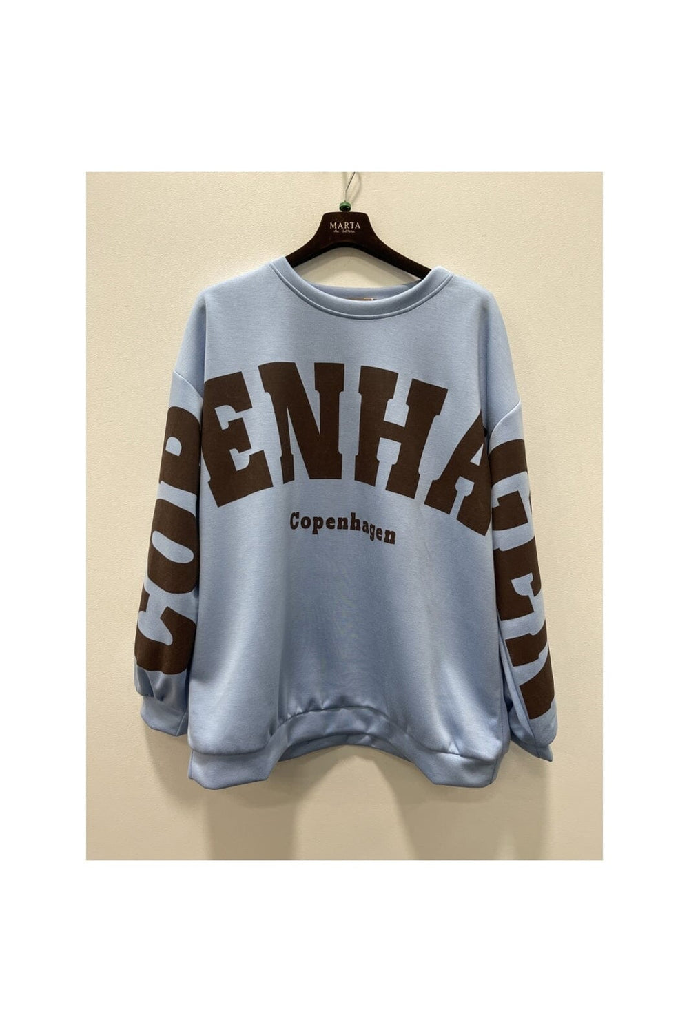 Marta Du Chateau - Mdchibiscus Sweatshirt 22659 - Sky Blue