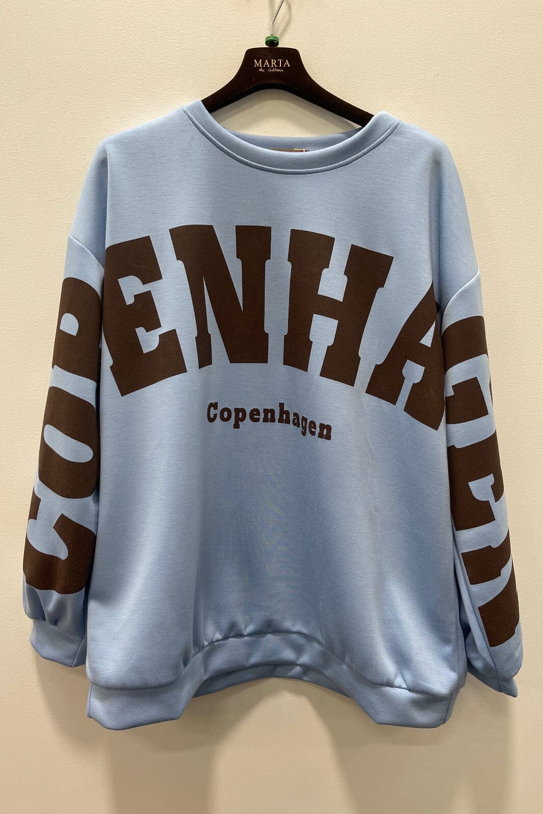 Marta Du Chateau - Mdchibiscus Sweatshirt 22659 - Sky Blue Sweatshirts 