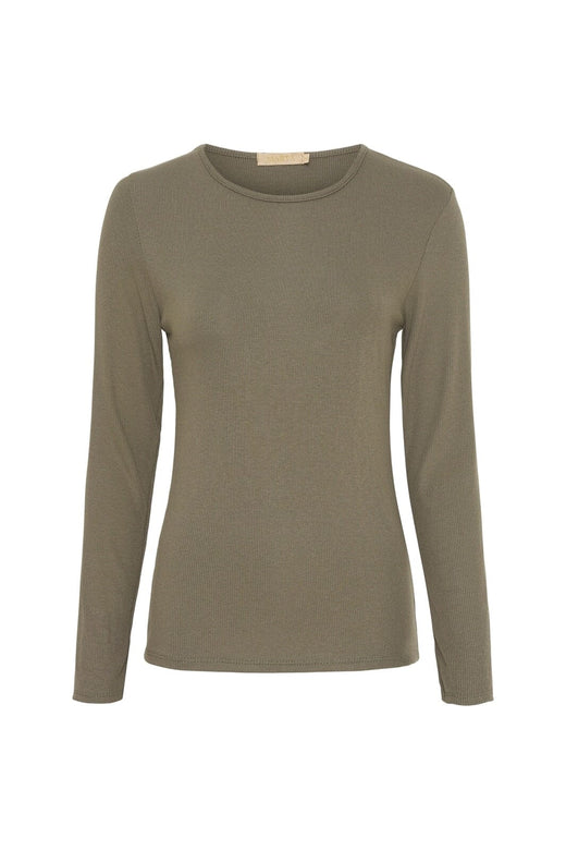 Marta Du Chateau - Mdcingrid Longshirt Tee 4906 - Solid Military