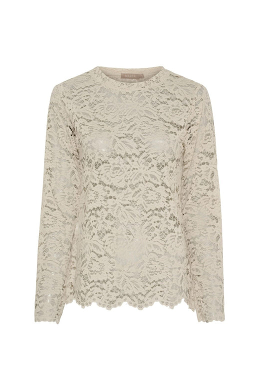 Marta Du Chateau - Mdcmilley Ls Tee 7707 - Beige