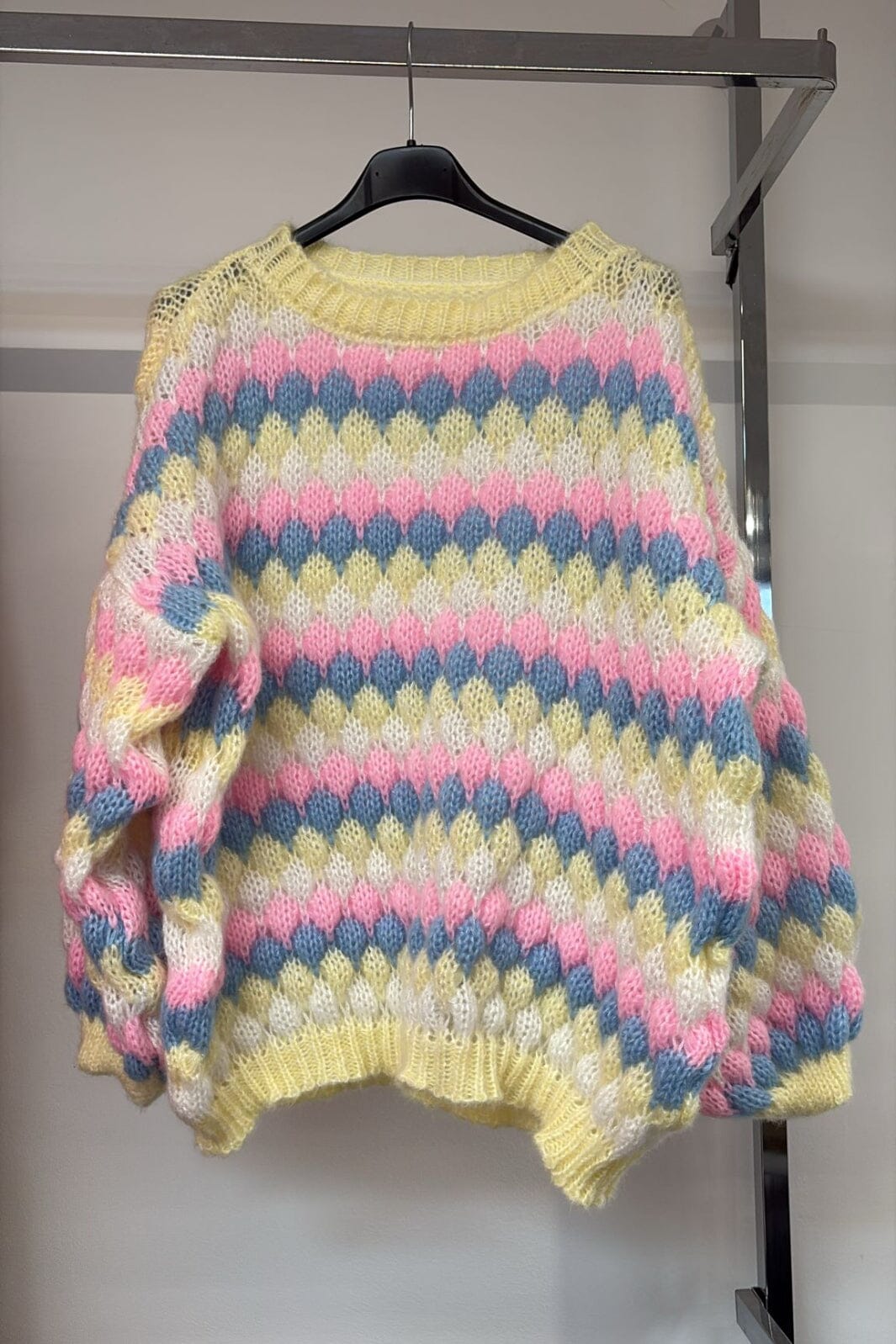 Marta Du Chateau - Mdcmy Knit 9660 - Yellow Strikbluser 