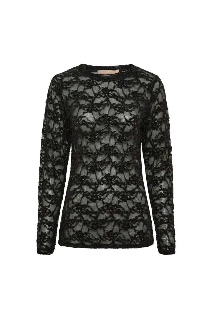 Marta Du Chateau - Mdcprimula Ls Tee 8941 - Black