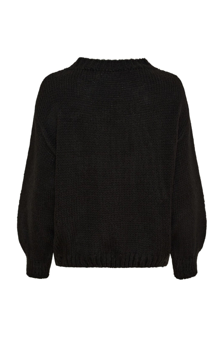 Marta Du Chateau - Mdctulip Knit 9580 - Black
