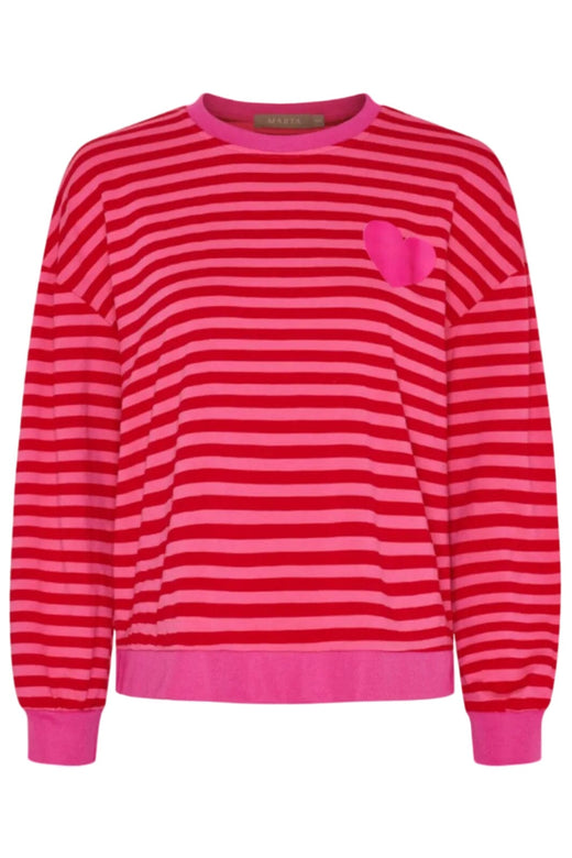 Marta Du Chateau - Mdcvilda Ls Tee 58903 - Fuxia/Pink Sweatshirts 