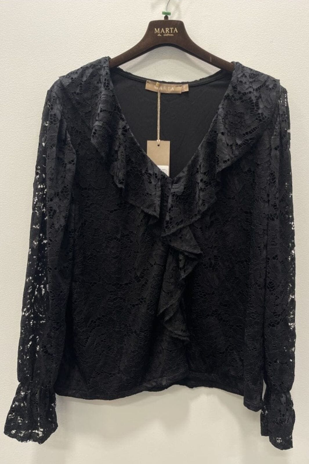 Marta Du Chateau - Mdczara Blouse 7735 - Black Bluser 