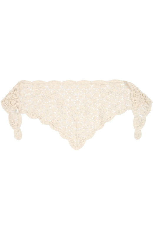 Marta Du Chateau - Mdczinnia Lace Hip Scarf BA-3510 - Beige