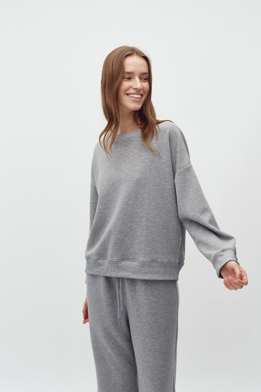 MbyM - Gilli-M 63100726 - H50 - Medium Grey Melange T-shirts 