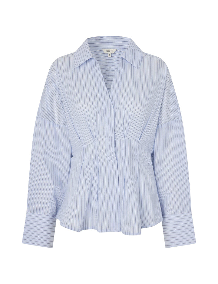 MbyM - Isidor-M 63481221 - U42 - Light Blue White Stripe Skjorter 