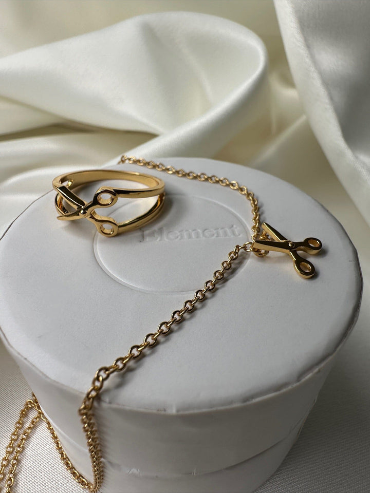 Mellow Moon - Happy Scissors Necklace - Forgyldt