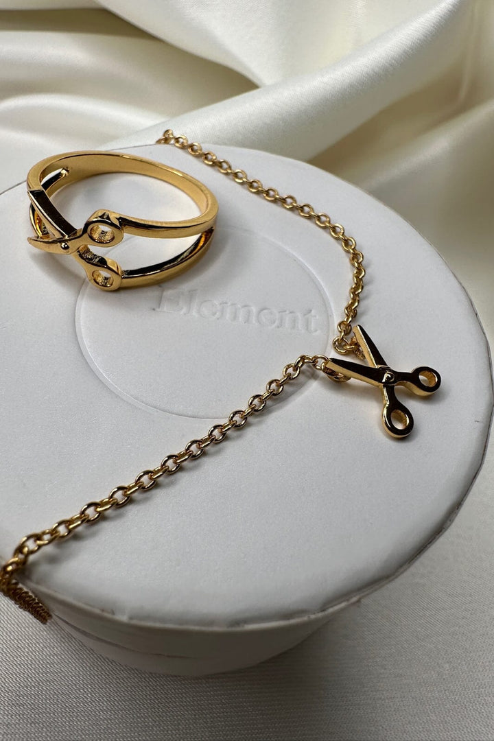 Mellow Moon - Happy Scissors Necklace - Forgyldt