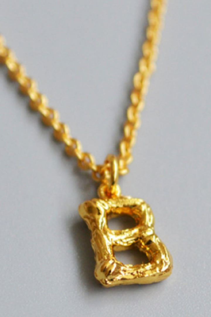 Mellow Moon - Kim Letter Necklace - Forgyldt