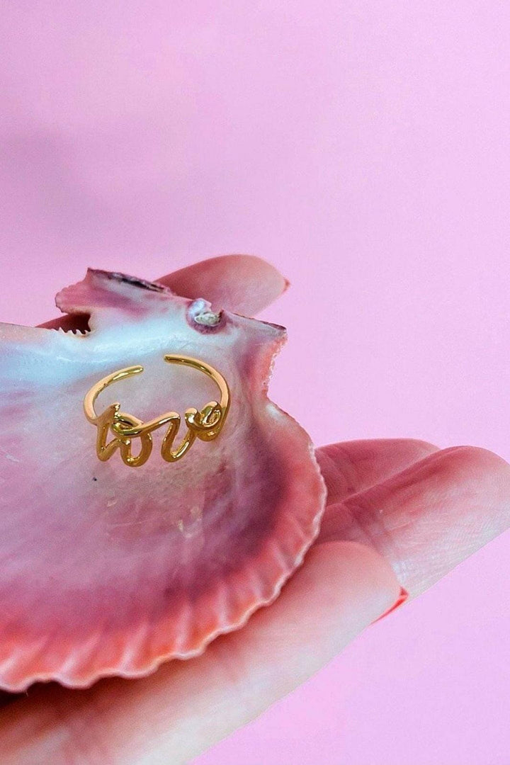 Mellow Moon - Love Ring - Forgyldt