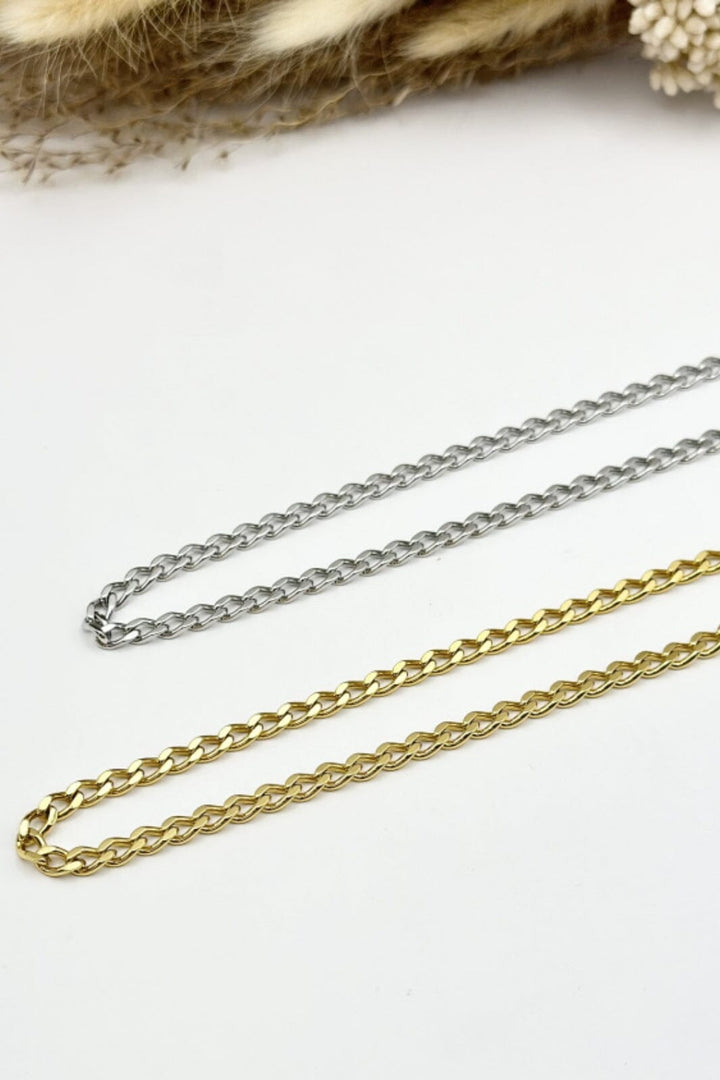 Mellow Moon - Round Palm Tree Mesh Necklace Colfigaro101 - Forgyldt
