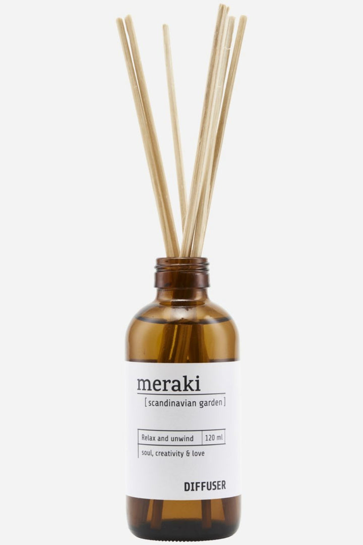 Meraki - Duftfrisker m. 7 pinde - Scandinavian Garden - 120 ml