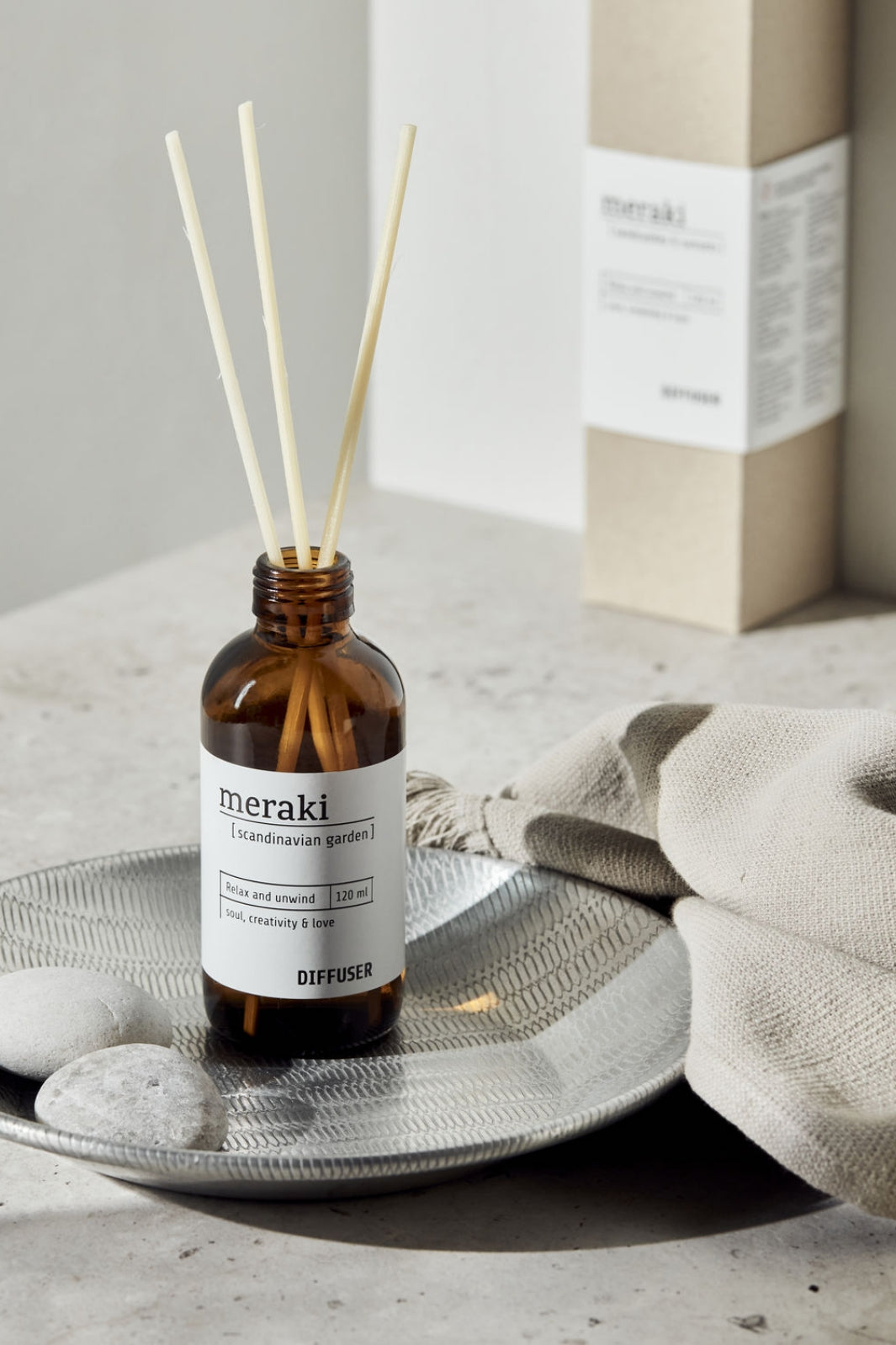 Meraki - Duftfrisker m. 7 pinde - Scandinavian Garden - 120 ml