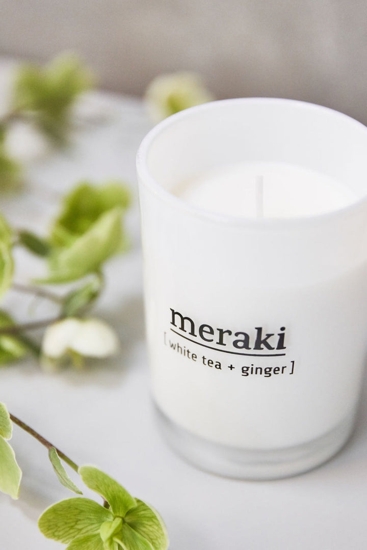 Meraki - Duftlys - White Tea & Ginger 10,5 cm