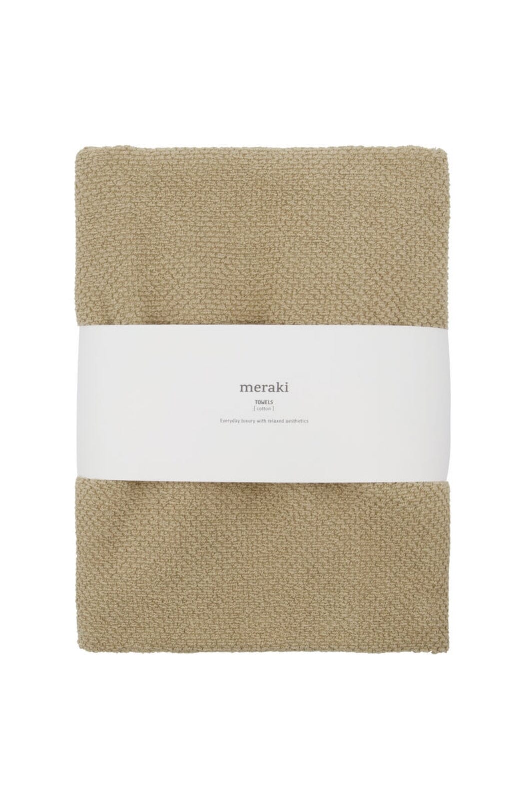 Meraki - Håndklæde, Solid, 50 x 100, Safari